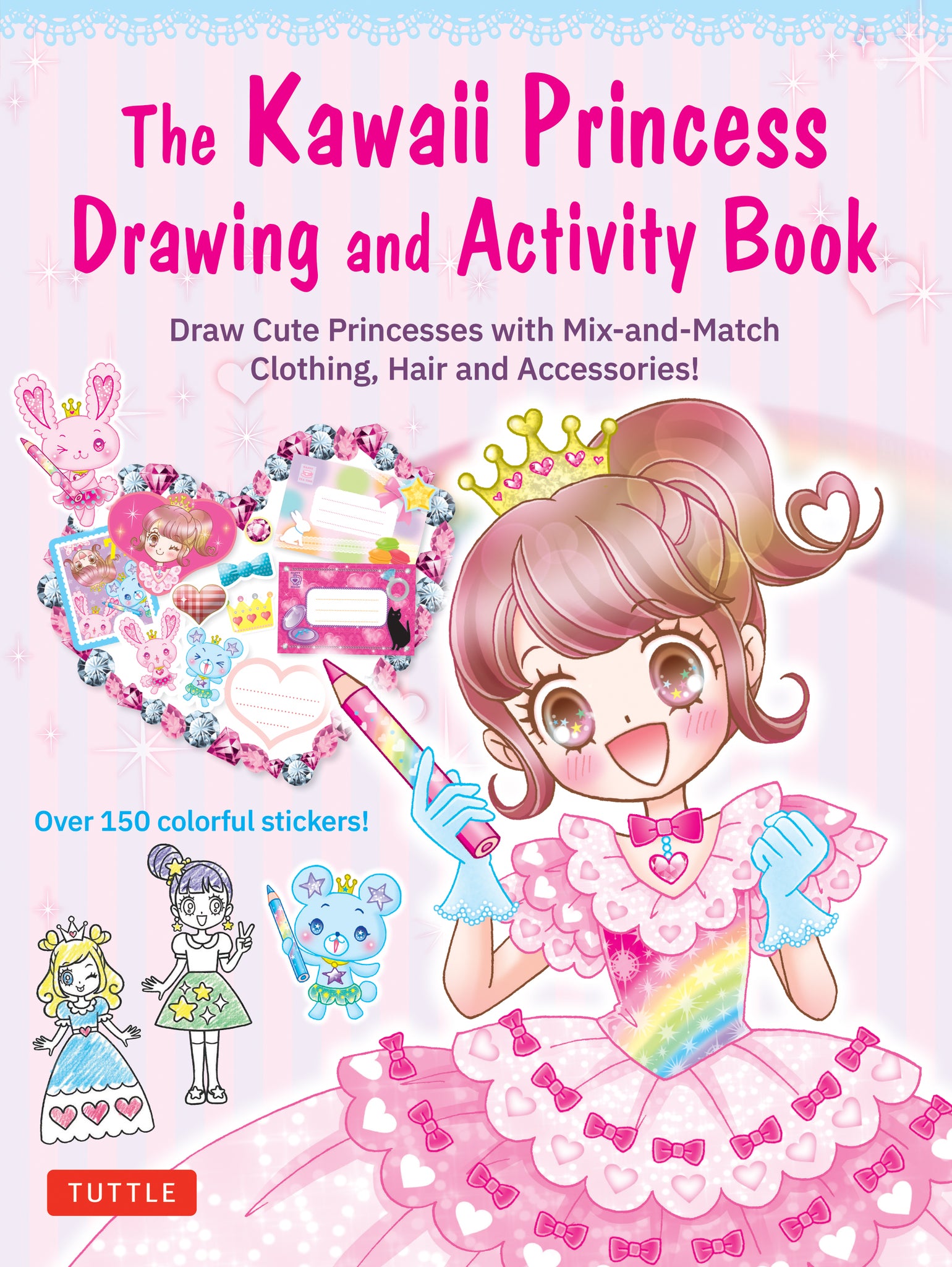 Cover image for The Kawaii Princess Drawing and Activity Book ISBN 9780804857512